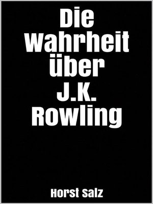 cover image of Die Wahrheit über J.K. Rowling